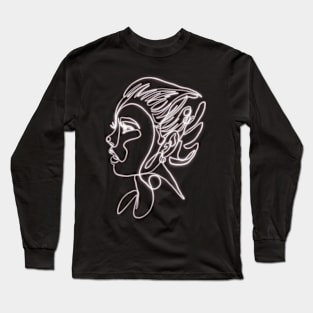 Light neon pretty woman Long Sleeve T-Shirt